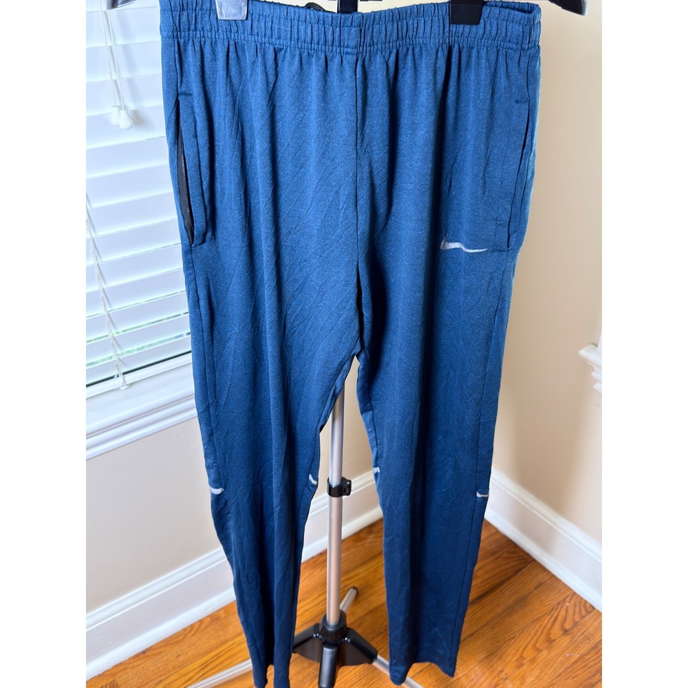 Nike Men's XL Blue Dri-FIT Running Training Pants Reflective Athletic